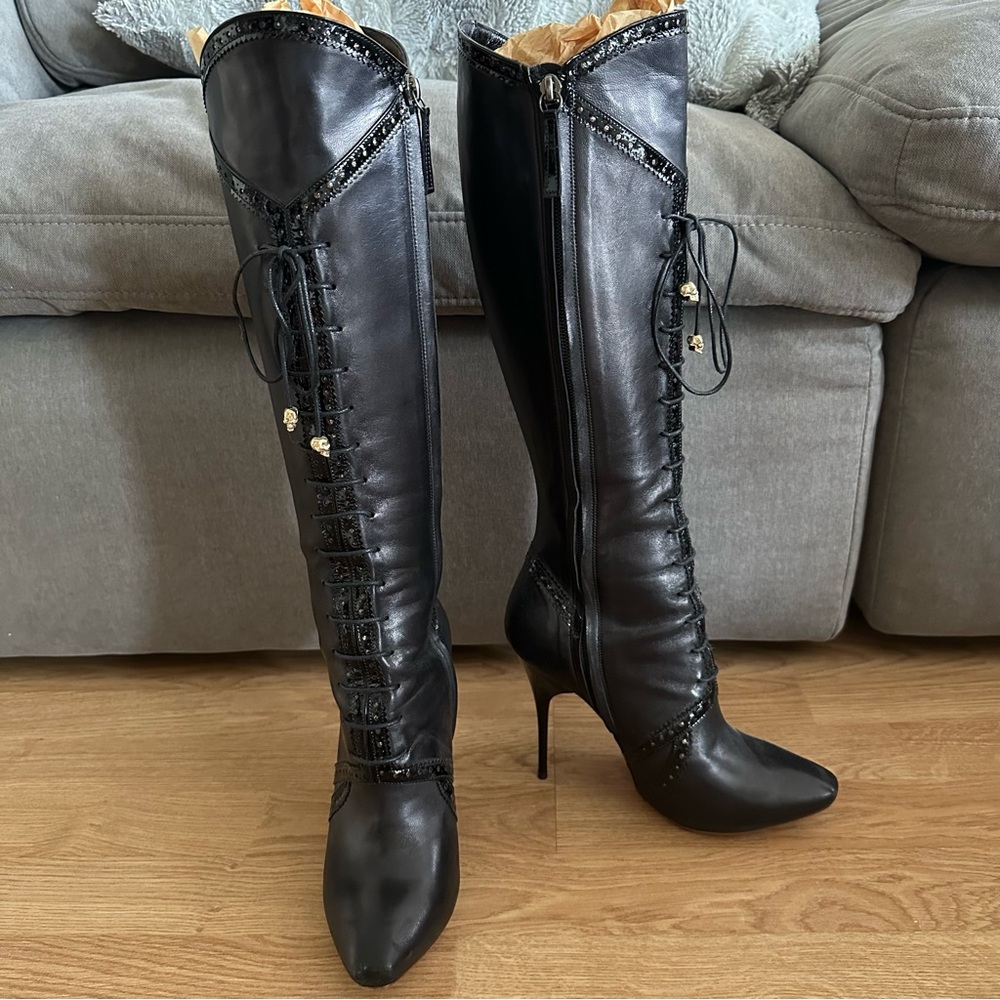 Alexander McQueen Vintage & Rare Runway Collection Black Boots Size 36.5